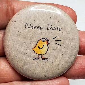 Cheap Date Chick Vintage 1.75"
